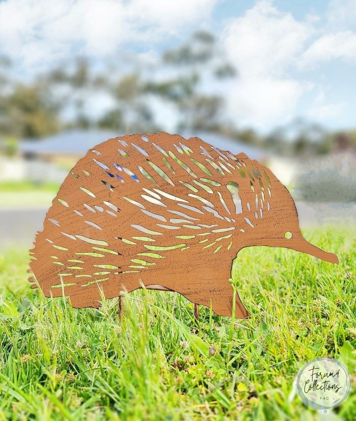 Metal Echidna Garden Stake  |  Garden Creatures Garden Accessories Garden Accessories