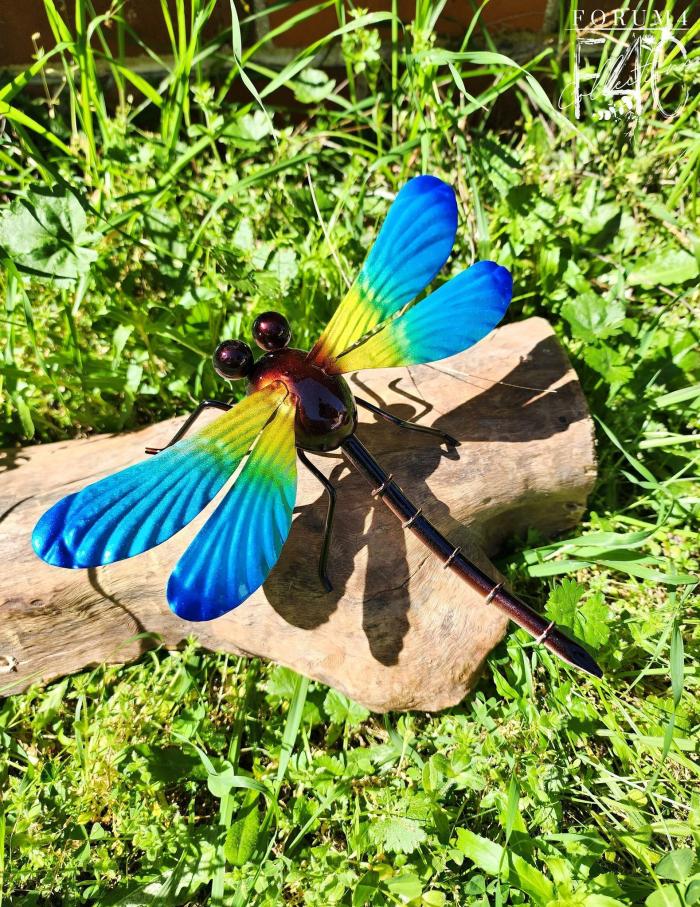 Metal Garden Dragonfly Blue  |  Garden Creatures Garden Creatures Garden Creatures