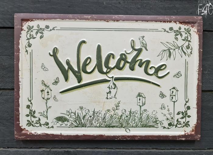 Metal Sign – Welcome  |  Quote Wall Plaques Homewares Quote Wall Plaques