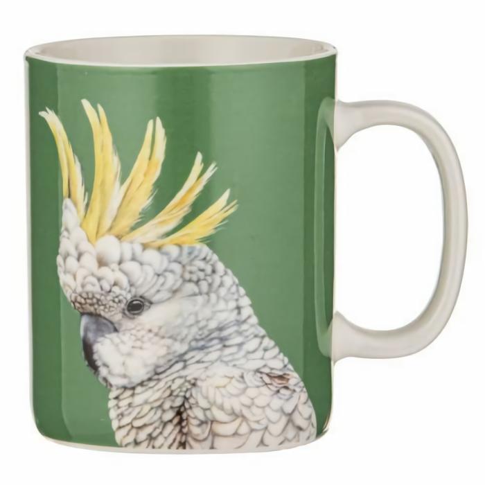 Modern Birds Artist Mug – Cockatoo  |  Mugs Kitchenware Mugs