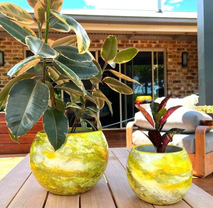 Moon Pot Bahamas – Large  |  Artisan Designed Planters Artisan Designed Planters Artisan Designed Planters