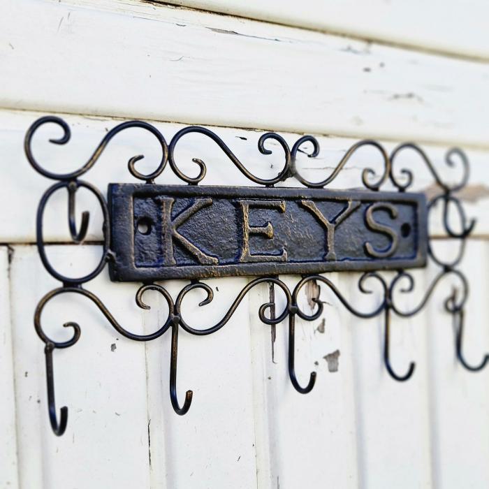 Ornamental Iron Key Holder  |  Cast Iron Cast Iron Cast Iron