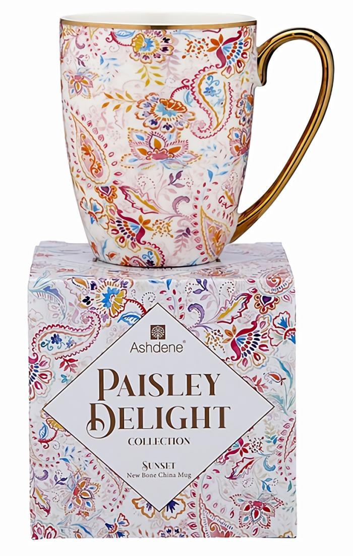 Paisley Mug – Sunset  |  Mugs Kitchenware Mugs