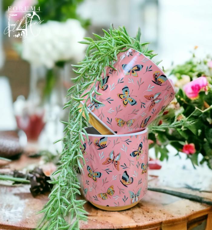 Pink Butterfly Planter  |  Planters & Vases Planters & Vases Planters & Vases