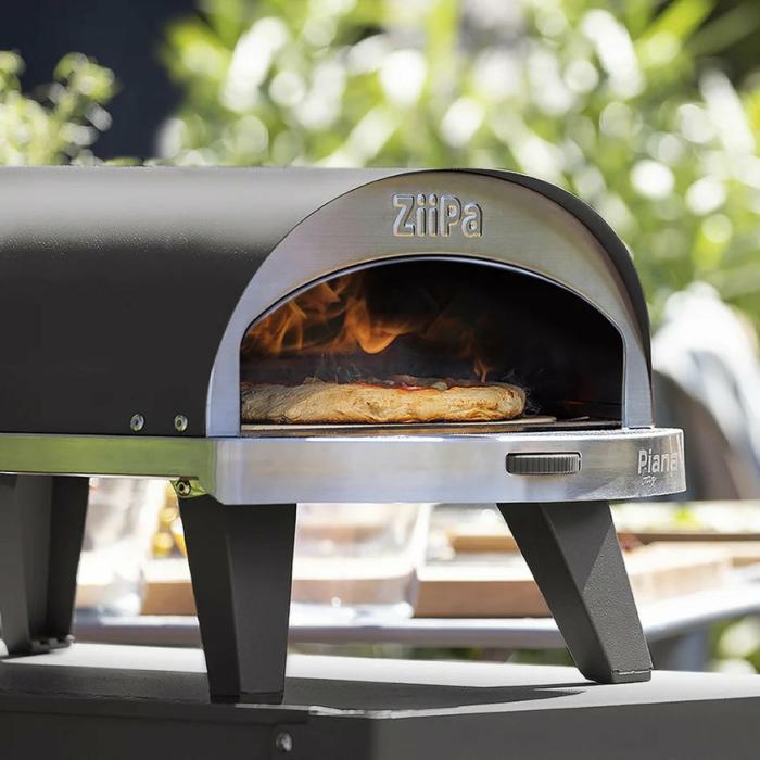 Pizza Oven – Ziipa Piana Gas Fired Pizza Oven With Rotating Stone – Slate Ardoise  |  Pizza Ovens Outdoor Gardenwares Pizza Ovens