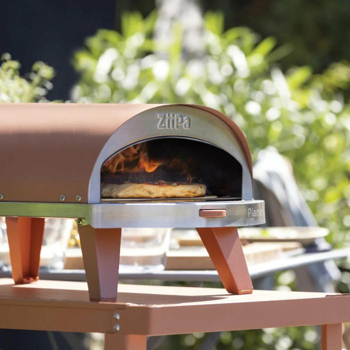 Pizza Oven – Ziipa Piana Gas Fired Pizza Oven With Rotating Stone – Terracotta  |  Pizza Ovens Outdoor Gardenwares Pizza Ovens