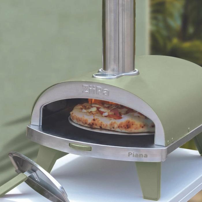 Pizza Oven – Ziipa Piana Wood Pellet Pizza Oven With Rotating Stone – Eucalyptus  |  Pizza Ovens Outdoor Gardenwares Pizza Ovens