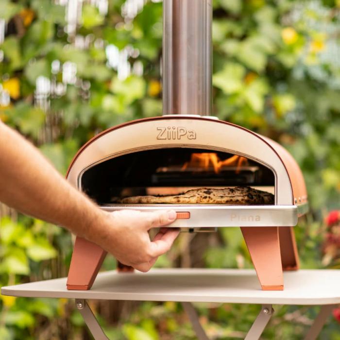 Pizza Oven – Ziipa Piana Wood Pellet Pizza Oven With Rotating Stone – Terracotta  |  Pizza Ovens Outdoor Gardenwares Pizza Ovens