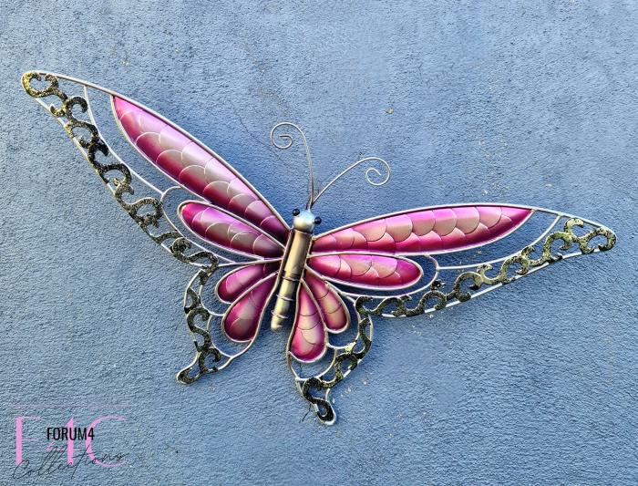 Purple Heaven Butterfly Metal Decor  |  Metal Decor Garden Creatures Garden Creatures