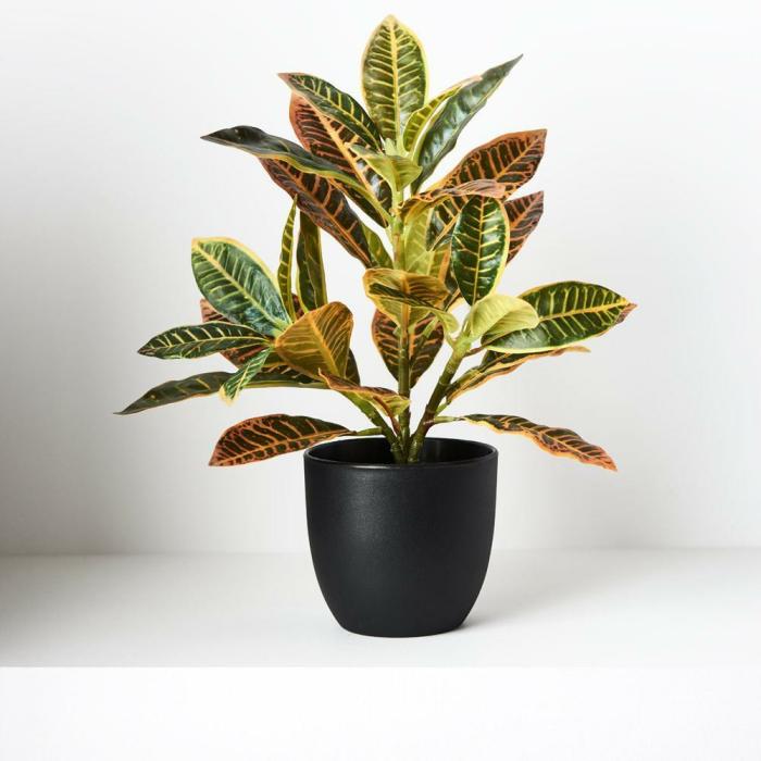 Real Touch – Artificial Croton Plant In Pot  |  Artificial Plants Homewares Artificial Plants