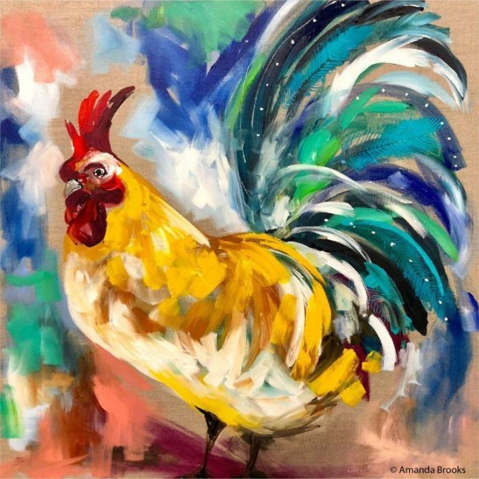 Rooster Trivet – Artist Lab  |  Coasters Coasters Coasters