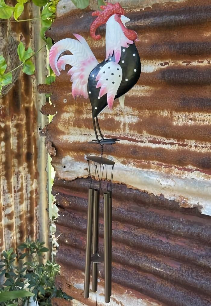 Rooster Wind Chime  |  Garden Accessories Chickens Chickens