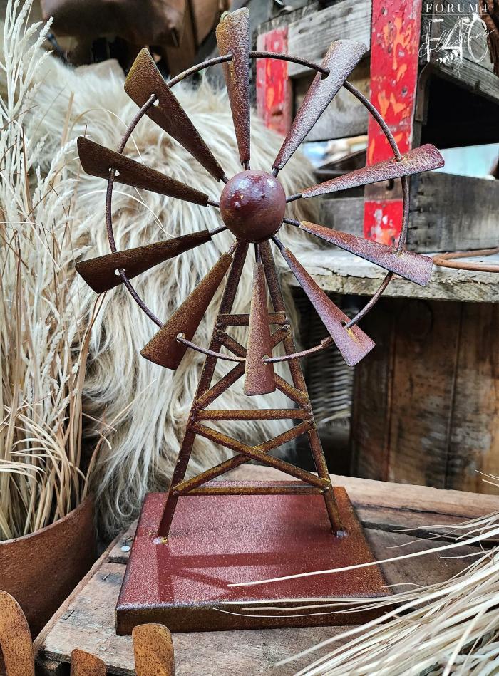 Rustic Decorative Standing Windmill  |  Metal Decor Metal Decor Metal Decor