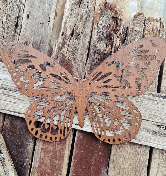 Rustic Metal Butterfly Wall Art  |  Rusty Garden Items Garden Creatures Garden Creatures