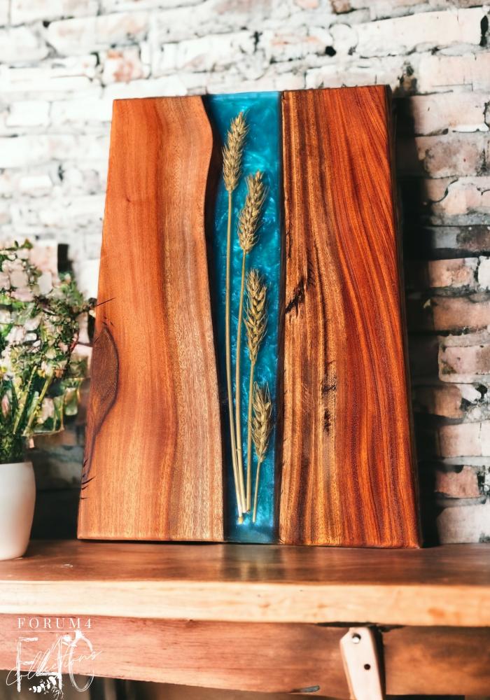 Rustic Timber Resin Board – Ocean Blue Wheat  |  Handcrafted Rustic Timber Resin Boards Handcrafted Rustic Timber Resin Boards Handcrafted Rustic Timber Resin Boards