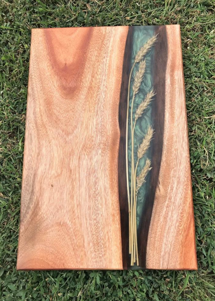 Rustic Timber Resin Board – Sage Green Wheat  |  Handcrafted Rustic Timber Resin Boards Handcrafted Rustic Timber Resin Boards Handcrafted Rustic Timber Resin Boards