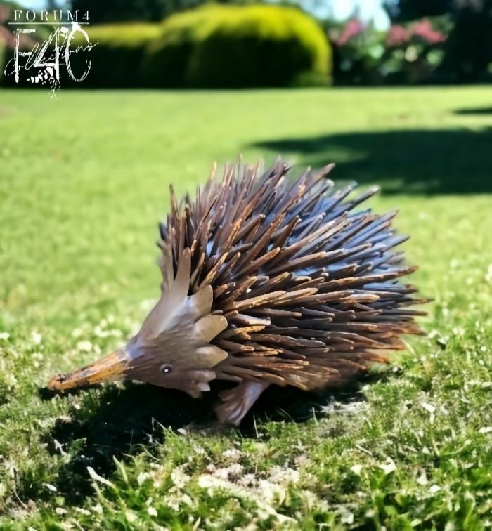 Rusty Metal Garden Echidna  |  Metal Decor Garden Creatures Garden Creatures