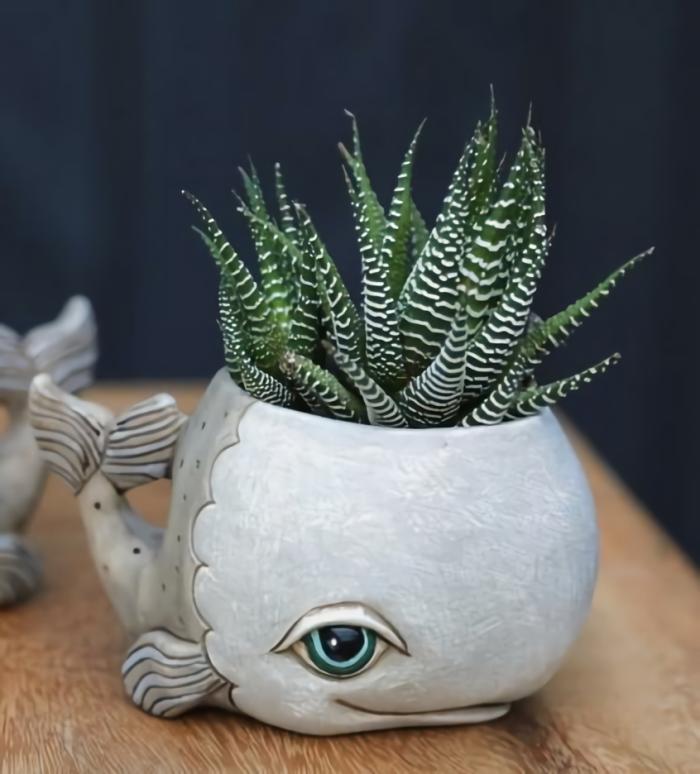 Small Grey Whale Planter  |  Planters & Vases Planters & Vases Planters & Vases