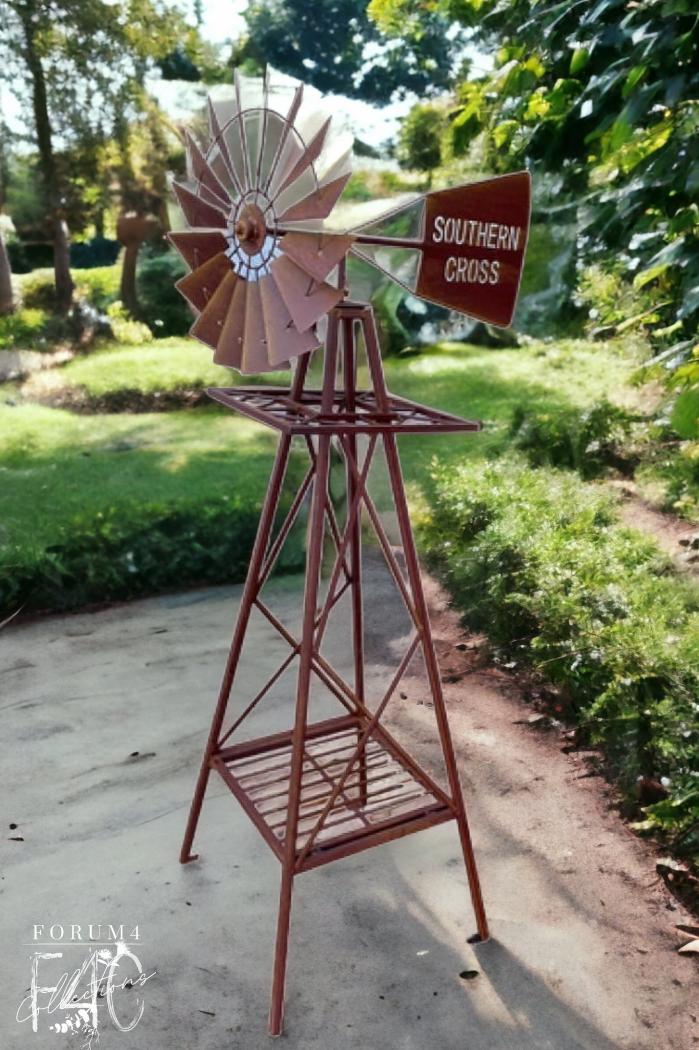 Southern Cross Rustic Windmill 120Cm  |  Rusty Garden Items Outdoor Gardenwares Rusty Garden Items