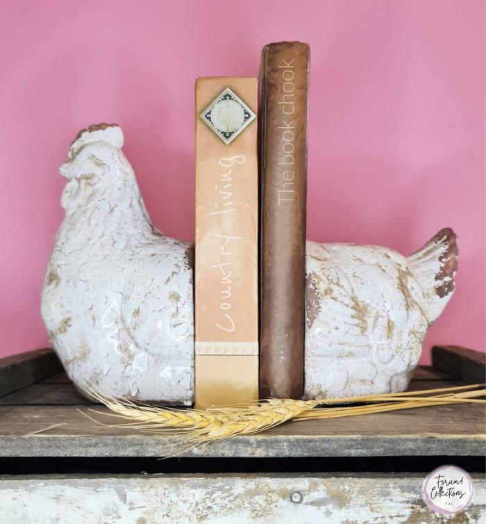 Terra – Cotta Chook Book Ends  |  Chickens Chickens Chickens