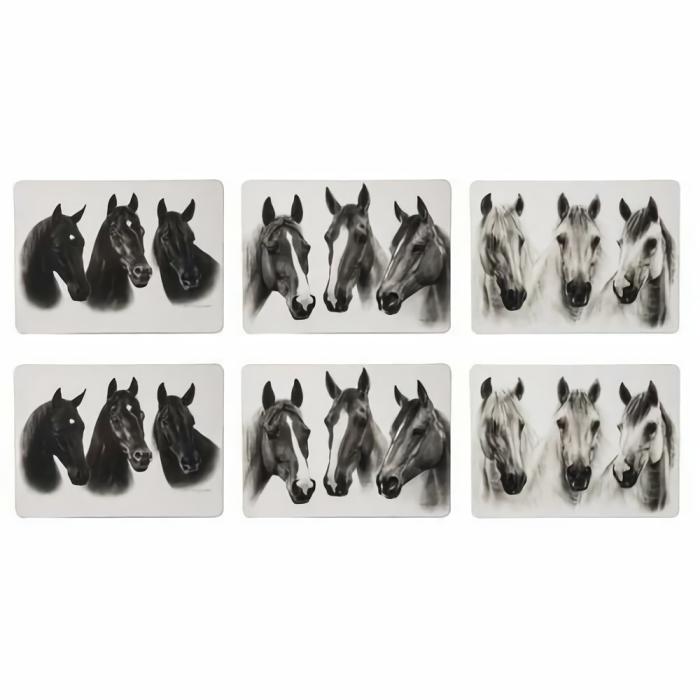 Trio Horses Artist 6Pk Placemat Set  |  Coasters Coasters Coasters