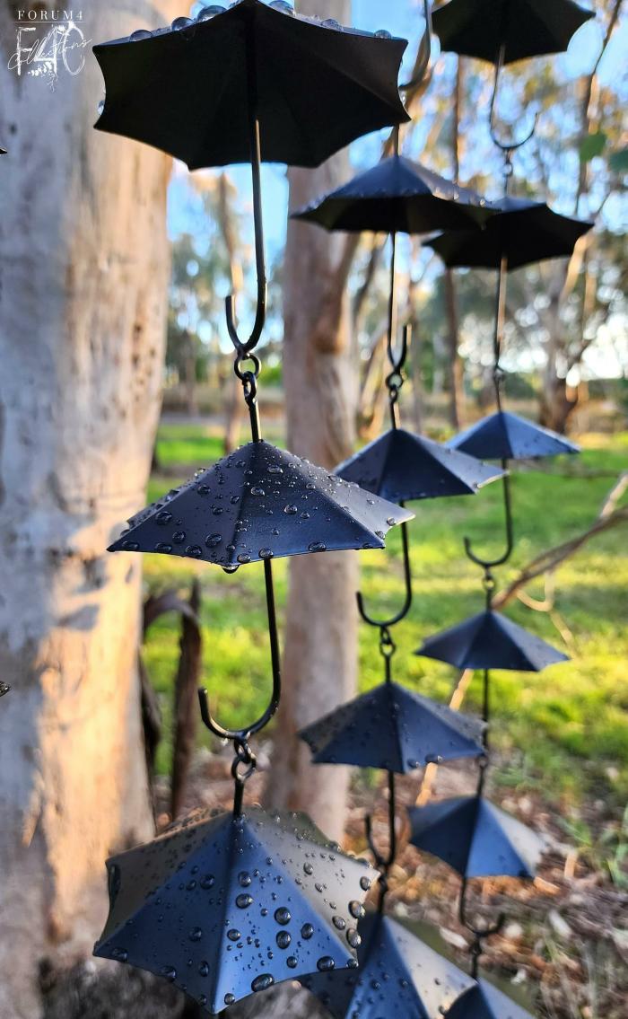 Umbrella Rain Chain  |  Metal Decor Metal Decor Metal Decor