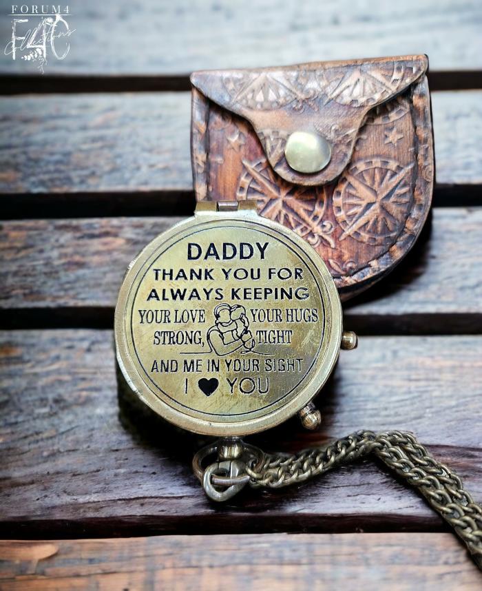 Vintage Compass – Daddy – I Love You  |  Accessories Accessories Accessories