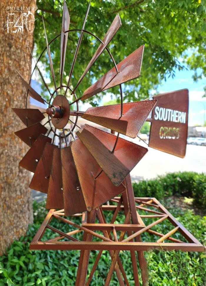 Xl Southern Cross Rustic Windmill 160Cm  |  Rusty Garden Items Outdoor Gardenwares Rusty Garden Items