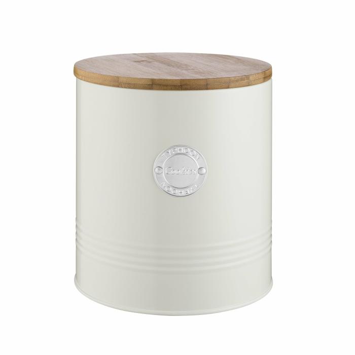 Canister – Cookie Canister – 2.5L – Off White – Cream  |  Canisters Canisters Canisters