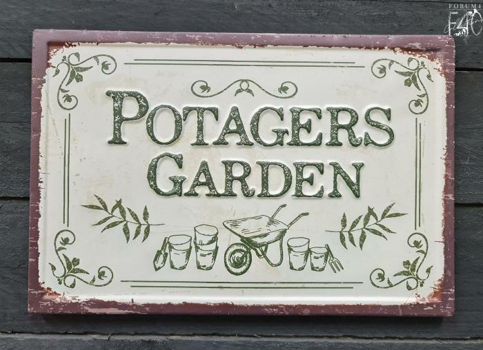 Metal Sign – Potagers Garden  |  Quote Wall Plaques Homewares Quote Wall Plaques