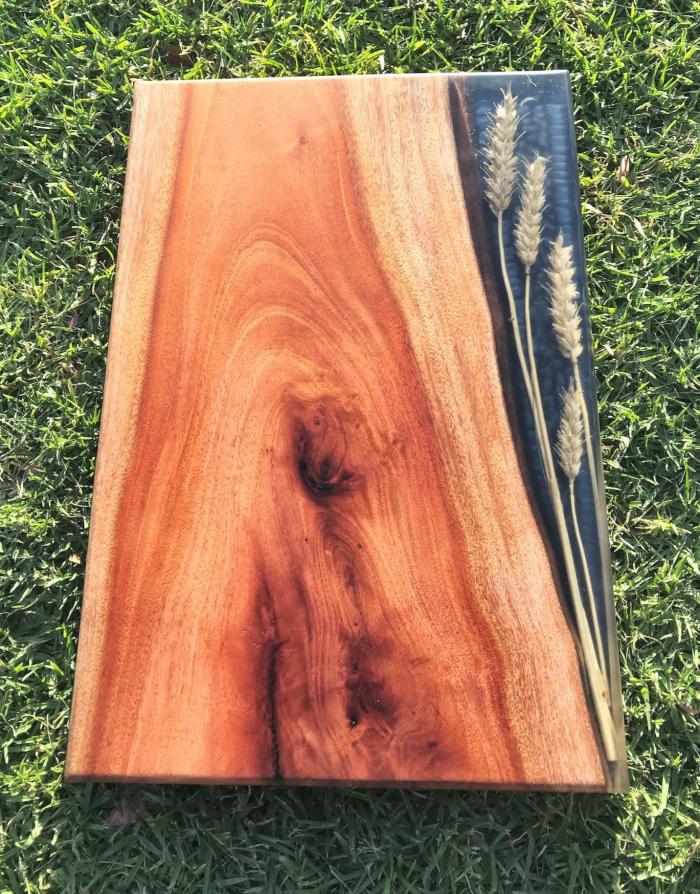 Rustic Timber Resin Board – Midnight Blue Wheat  |  Handcrafted Rustic Timber Resin Boards Handcrafted Rustic Timber Resin Boards Handcrafted Rustic Timber Resin Boards