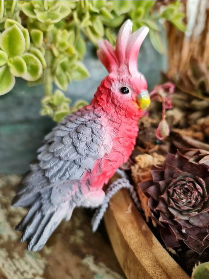 Bird Pot Sitter – Galah  |  Garden Accessories Garden Accessories Garden Accessories