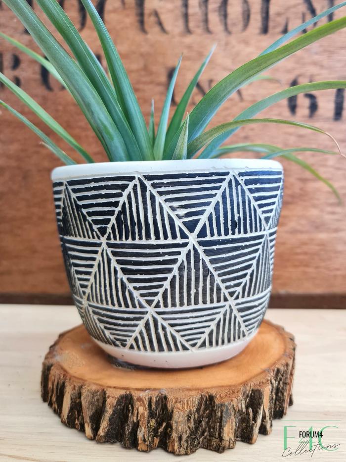 Nordic Hand Sculpted Cement Pot – Geometric  |  Planters & Vases Planters & Vases Planters & Vases